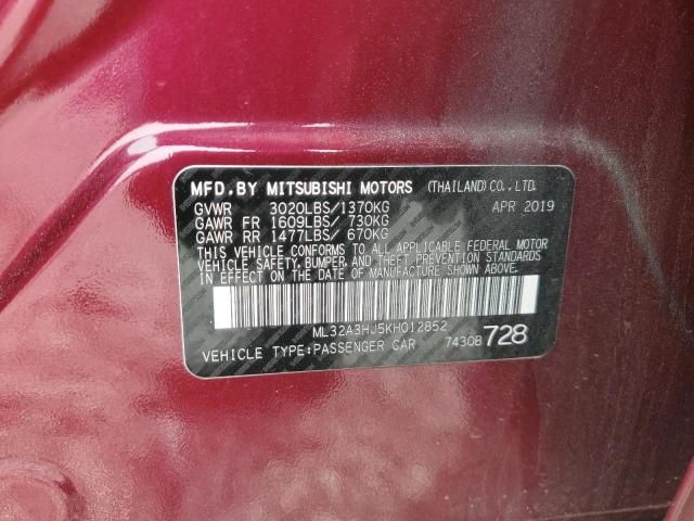 2019 Mitsubishi Mirage ES