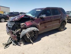 Salvage cars for sale from Copart Amarillo, TX: 2018 Ford Explorer XLT
