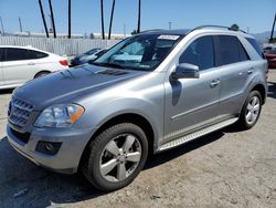 Mercedes-Benz salvage cars for sale: 2011 Mercedes-Benz ML 350 4matic