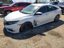 Salvage cars for sale from Copart Bowmanville, ON: 2020 Honda Civic LX