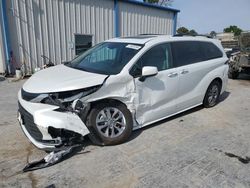 Salvage cars for sale from Copart Tulsa, OK: 2022 Toyota Sienna XLE