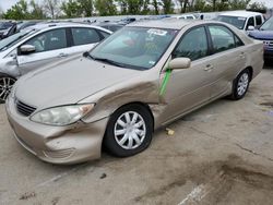 Toyota Camry salvage cars for sale: 2006 Toyota Camry LE