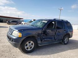 Ford Explorer salvage cars for sale: 2003 Ford Explorer XLT