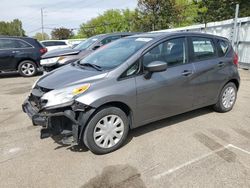 Nissan salvage cars for sale: 2016 Nissan Versa Note S