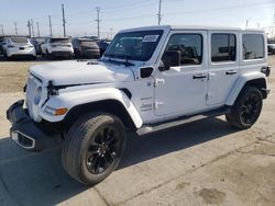 Jeep Wrangler salvage cars for sale: 2021 Jeep Wrangler Unlimited Sahara 4XE