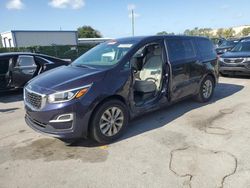 Salvage cars for sale from Copart Orlando, FL: 2019 KIA Sedona LX
