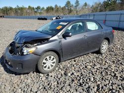 Salvage cars for sale from Copart Windham, ME: 2011 Toyota Corolla Base
