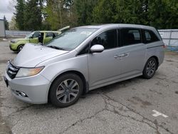 Salvage cars for sale from Copart Arlington, WA: 2014 Honda Odyssey Touring