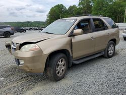 Acura MDX Touring salvage cars for sale: 2002 Acura MDX Touring