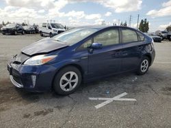 Salvage cars for sale from Copart Rancho Cucamonga, CA: 2015 Toyota Prius