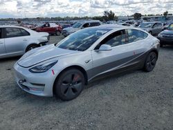 Salvage cars for sale from Copart Antelope, CA: 2018 Tesla Model 3