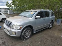 Salvage cars for sale from Copart Arlington, WA: 2004 Infiniti QX56
