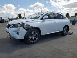 Salvage cars for sale from Copart Miami, FL: 2015 Lexus RX 350