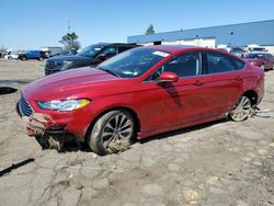 Salvage cars for sale from Copart Woodhaven, MI: 2020 Ford Fusion SE