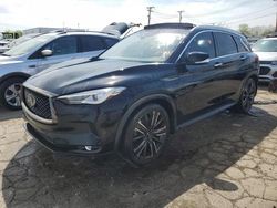 Salvage cars for sale from Copart Chicago Heights, IL: 2021 Infiniti QX50 Luxe