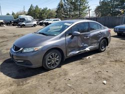 Honda salvage cars for sale: 2014 Honda Civic LX