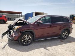 Toyota Vehiculos salvage en venta: 2016 Toyota Highlander XLE