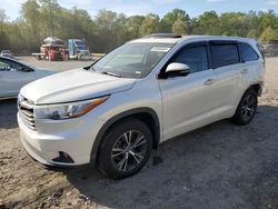 Toyota Highlander salvage cars for sale: 2016 Toyota Highlander XLE