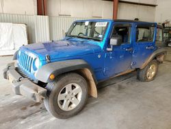 Jeep salvage cars for sale: 2015 Jeep Wrangler Unlimited Sport