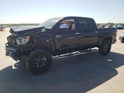 Salvage cars for sale from Copart Grand Prairie, TX: 2020 Toyota Tundra Crewmax 1794