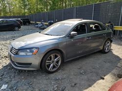 Salvage cars for sale from Copart Waldorf, MD: 2014 Volkswagen Passat SE
