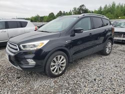 Ford Escape Titanium salvage cars for sale: 2017 Ford Escape Titanium