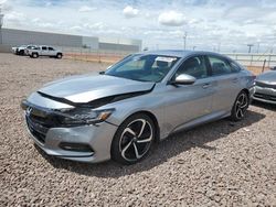 Honda salvage cars for sale: 2018 Honda Accord Sport