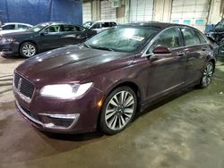 Vehiculos salvage en venta de Copart Woodhaven, MI: 2017 Lincoln MKZ Reserve