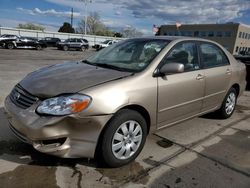 Toyota Vehiculos salvage en venta: 2004 Toyota Corolla CE