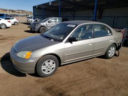 Honda Civic lx salvage cars for sale: 2003 Honda Civic LX