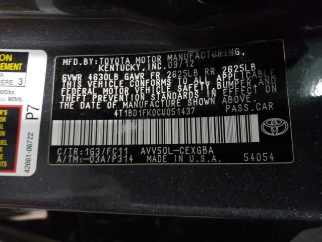 2012 Toyota Camry Hybrid