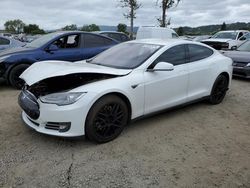 Salvage cars for sale from Copart San Martin, CA: 2013 Tesla Model S