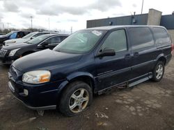 Chevrolet Uplander salvage cars for sale: 2007 Chevrolet Uplander Incomplete