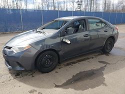 Vehiculos salvage en venta de Copart Moncton, NB: 2014 Toyota Corolla L