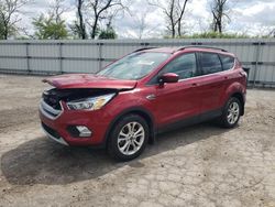 Salvage cars for sale from Copart West Mifflin, PA: 2017 Ford Escape SE