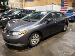 Salvage cars for sale from Copart Anchorage, AK: 2012 Honda Civic LX