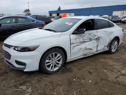 Chevrolet Malibu LT salvage cars for sale: 2018 Chevrolet Malibu LT