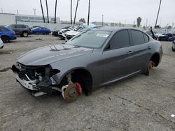 Alfa Romeo Giulia TI salvage cars for sale: 2021 Alfa Romeo Giulia TI