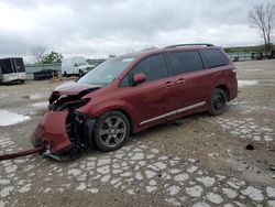 Salvage cars for sale from Copart Hartford City, IN: 2017 Toyota Sienna SE