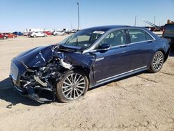 Salvage cars for sale from Copart Amarillo, TX: 2017 Lincoln Continental Select