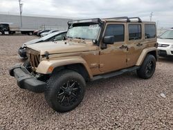 Jeep salvage cars for sale: 2015 Jeep Wrangler Unlimited Sahara