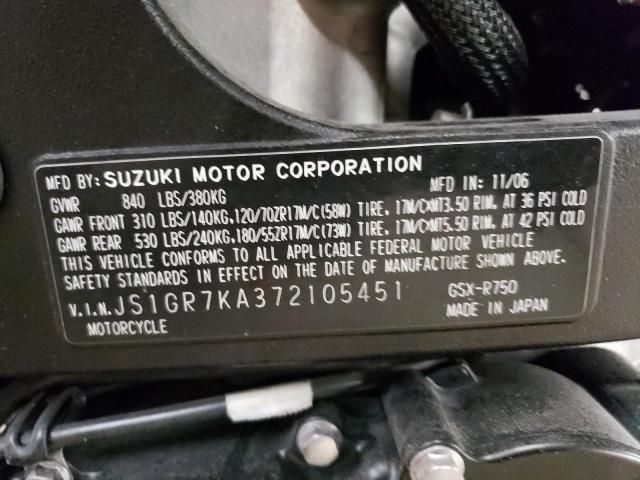 2007 Suzuki GSX-R750