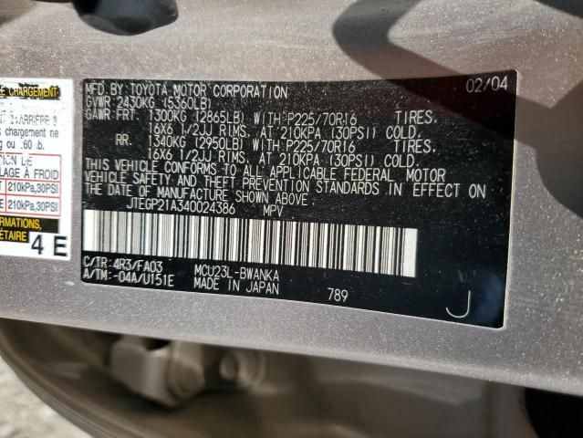 2004 Toyota Highlander Base