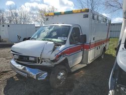 Salvage cars for sale from Copart Davison, MI: 2003 Ford Econoline E450 Super Duty Cutaway Van