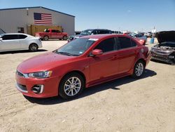 Salvage cars for sale from Copart Amarillo, TX: 2016 Mitsubishi Lancer ES