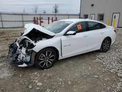 Salvage cars for sale from Copart Appleton, WI: 2021 Chevrolet Malibu RS