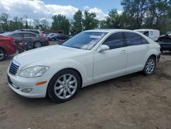 Mercedes-Benz S 550 4matic salvage cars for sale: 2007 Mercedes-Benz S 550 4matic