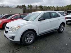 Salvage cars for sale from Copart Exeter, RI: 2013 Chevrolet Equinox LS