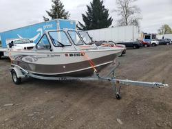 Salvage boats for sale at Woodburn, OR auction: 2020 Hewes Craft Boat With Trailer