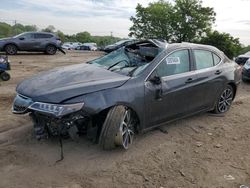 Acura Vehiculos salvage en venta: 2015 Acura TLX Advance